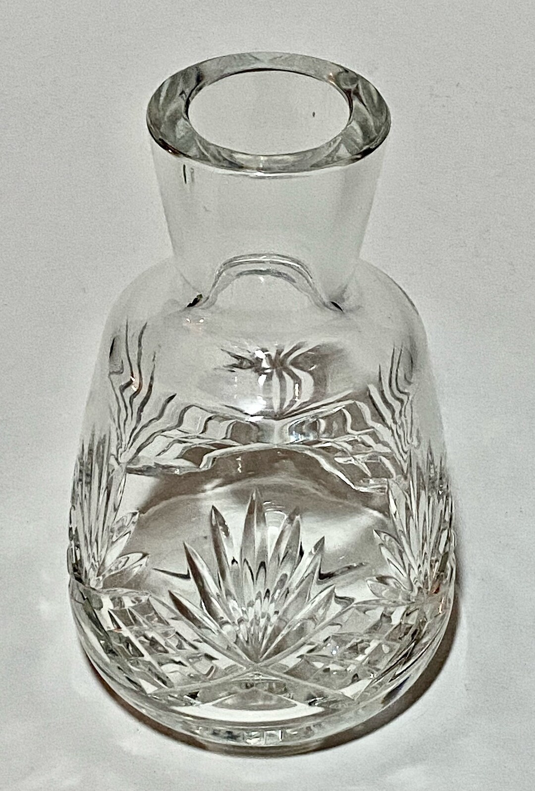 Vintage Lead Crystal Bedside Water Carafe Etsy