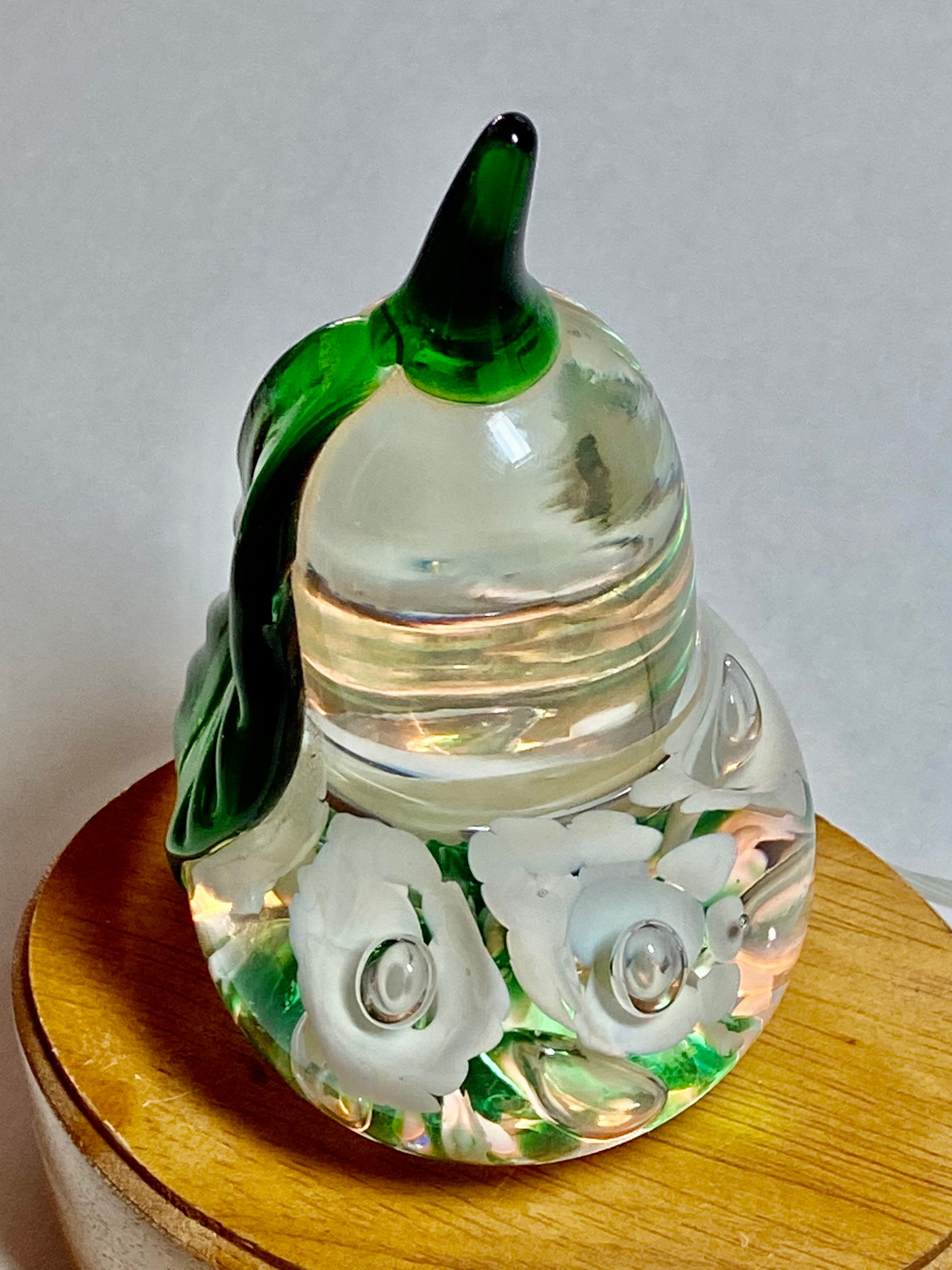 Vintage 1993 Gibson Glass Pear Paperweight Etsy