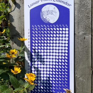 Calendario de fases lunares violetas 2025, calendario de fases lunares 2025, calendario lunar 2025, póster original de fases lunares