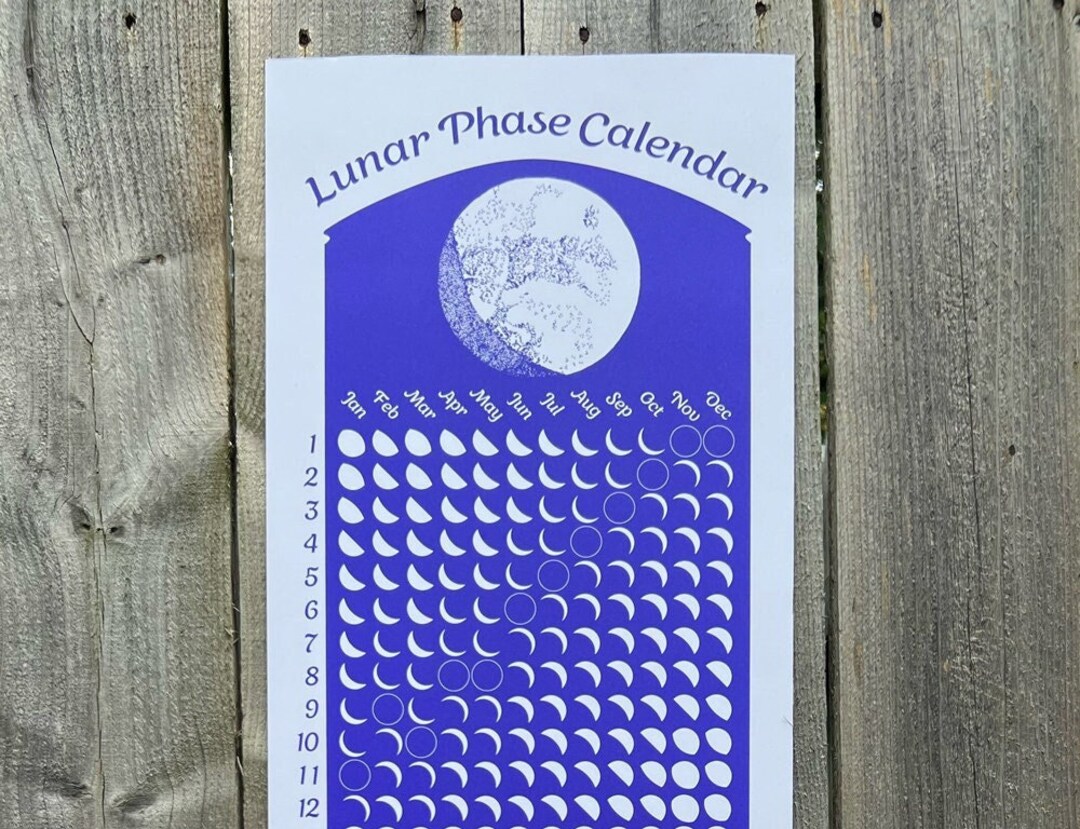 2024 Violet Lunar Phase Calendar, 2024 Lunar Phase Calendar, 2024 Moon