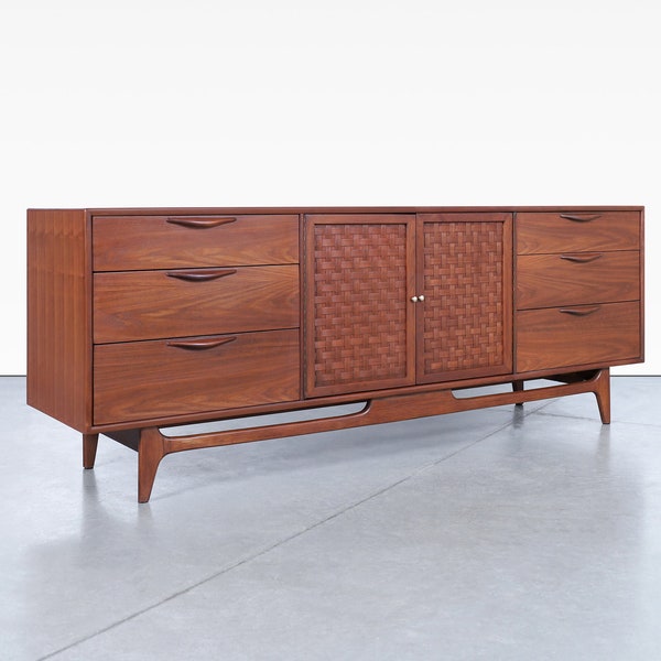 Mid Century Modern "Perception" Walnut Dresser by Warren Church for Lane