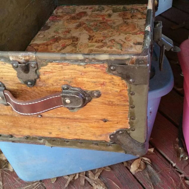 VintageStyle Steamer Trunk Handle Strap Individual Leather Etsy