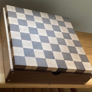 Walnut and Hard Maple End Grain Chessboard