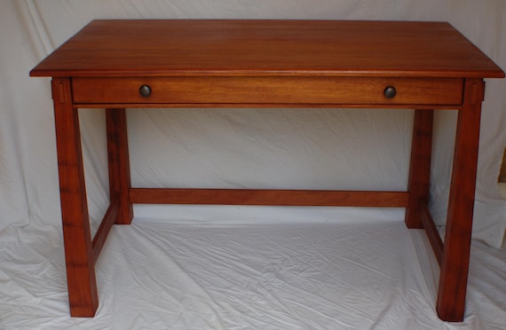 Mahogany Desk With Flip Down Front Keyboard Drawer Etsy