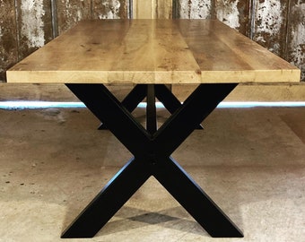 Steel Cross Leg Table