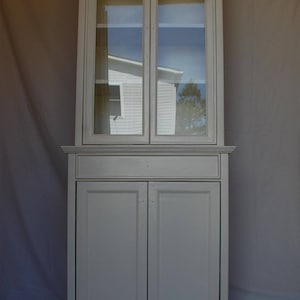 Solid Hardwood Hutch with Adjustable Shelves
