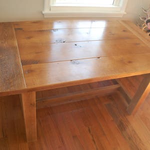 Reclaimed White Oak Dining Table