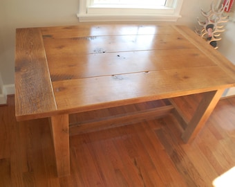 Reclaimed White Oak Dining Table