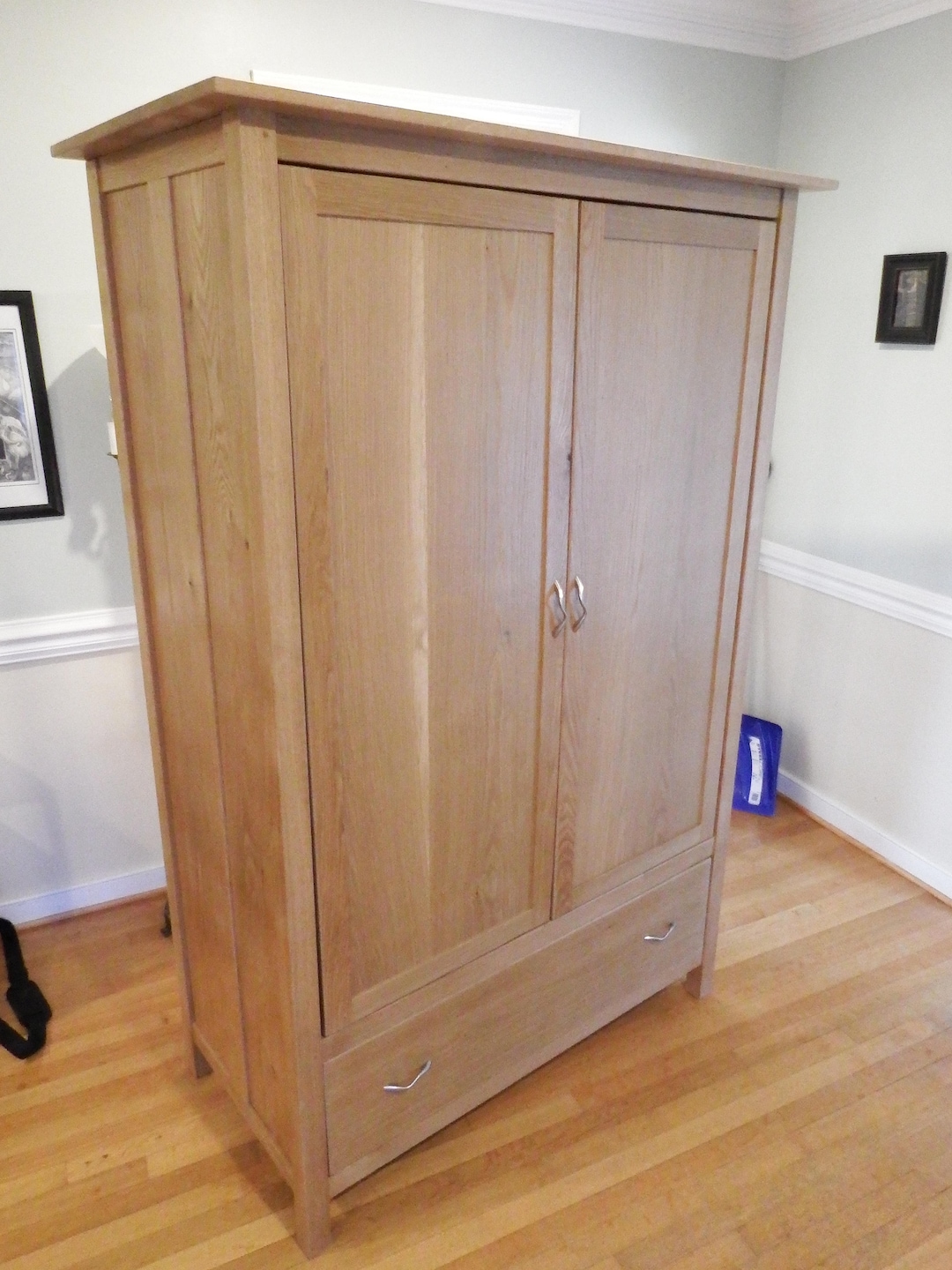 White Oak Wardrobe Etsy
