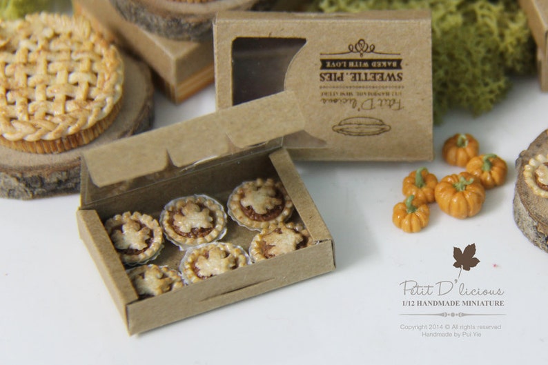 Dollhouse Miniature Sweetie Pies Boxes Etsy