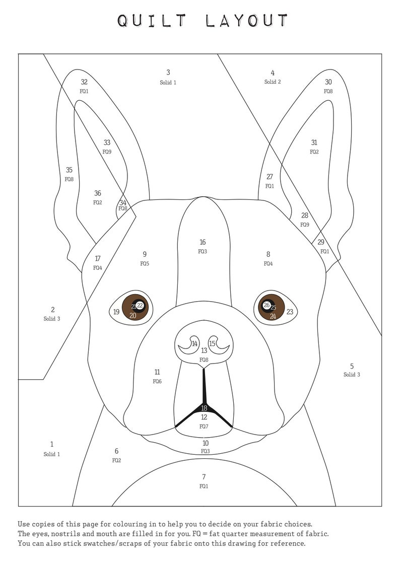 Dog Quilt Pattern French Bulldog / Boston Terrier Applique Etsy