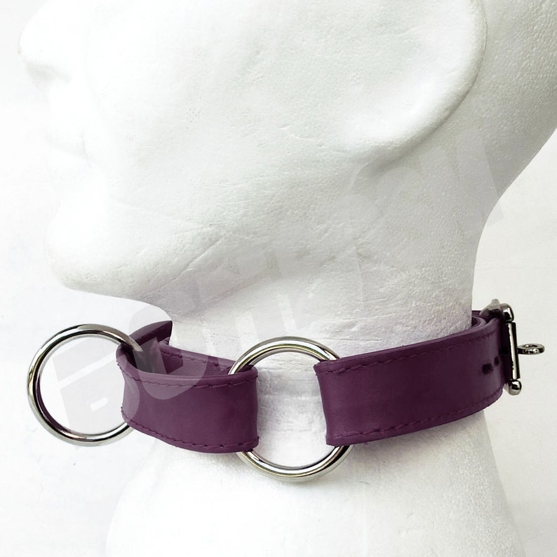 Bondage leather choke collar Asphyxiation Training & Play Etsy