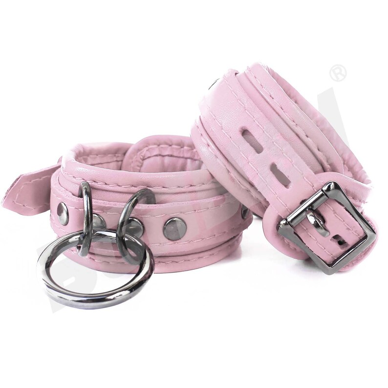leather wrist and ankle cuffs