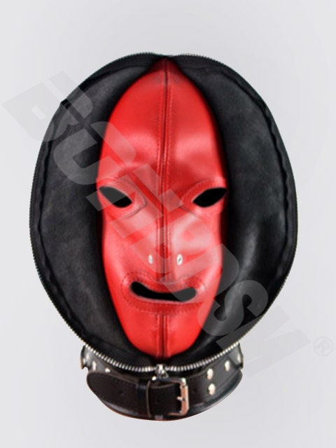 VERY CRUEL LOCKABLE BONDAGE HOOD / GIMP MASK - Foto 14
