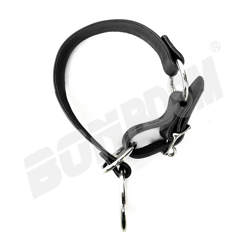 Bondage Leather Choke Collar Asphyxiation Training & Play Etsy