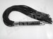 Black Leather Whip Flogger, BDSM fetish bondage, 80 cm' Woven Cat with 12 braided strings, Mature 