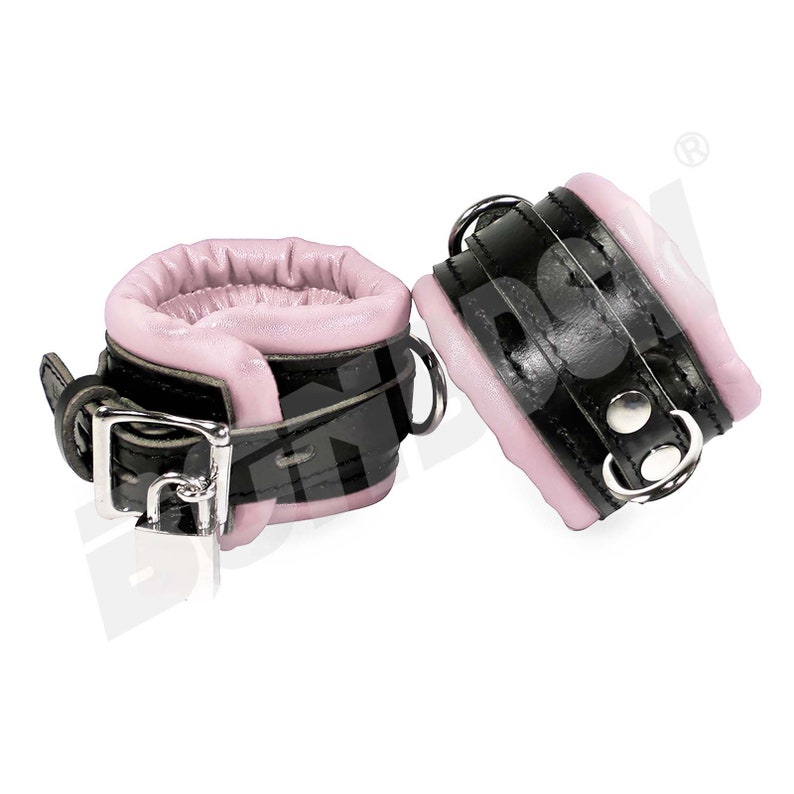 leather wrist and ankle cuffs
