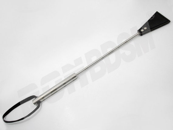 Strict Leather Hog Crop with Leather Handle WHIP Spanker FLOGGER