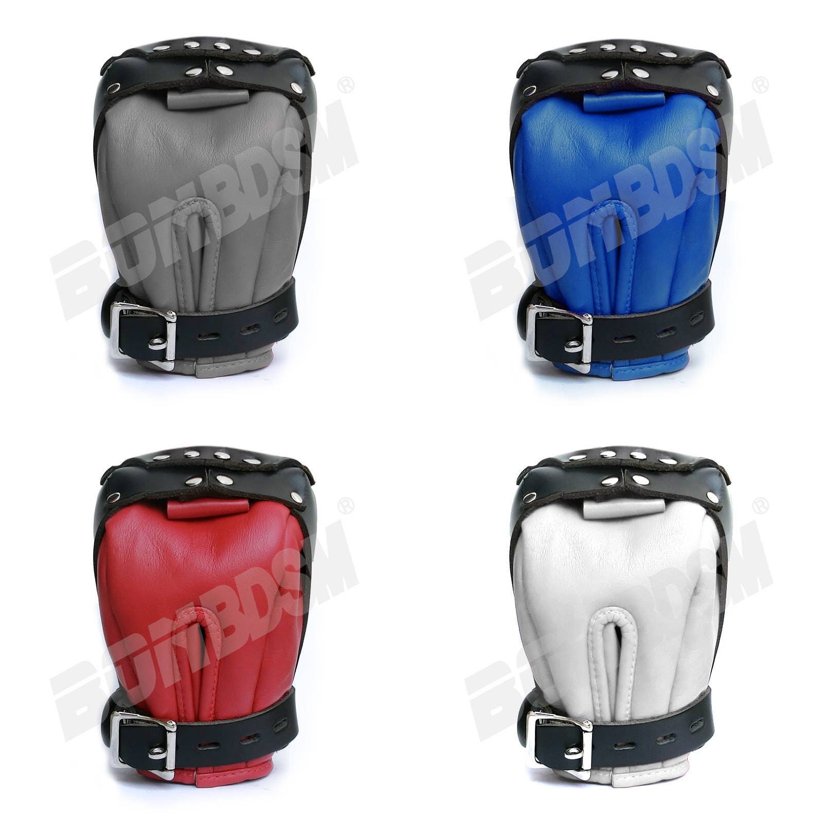 Shots Ouch Puppy Play Lined Fist Mitts - Black