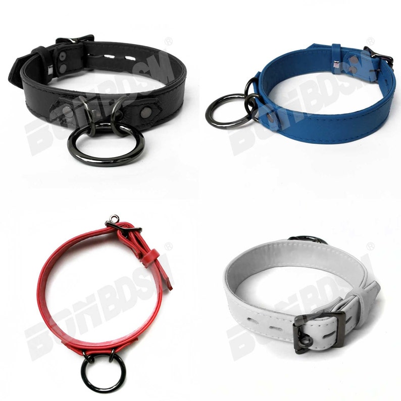Bondage Restraint Collar GENUINE Leather O-ring Collar - Etsy