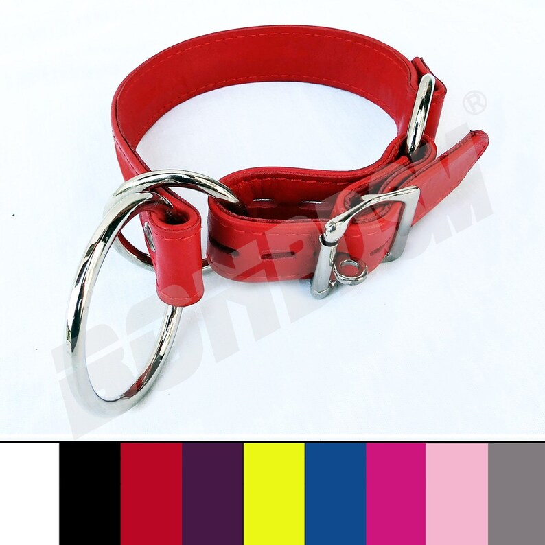 Bondage Leather Choke Collar Asphyxiation Training & Play Etsy