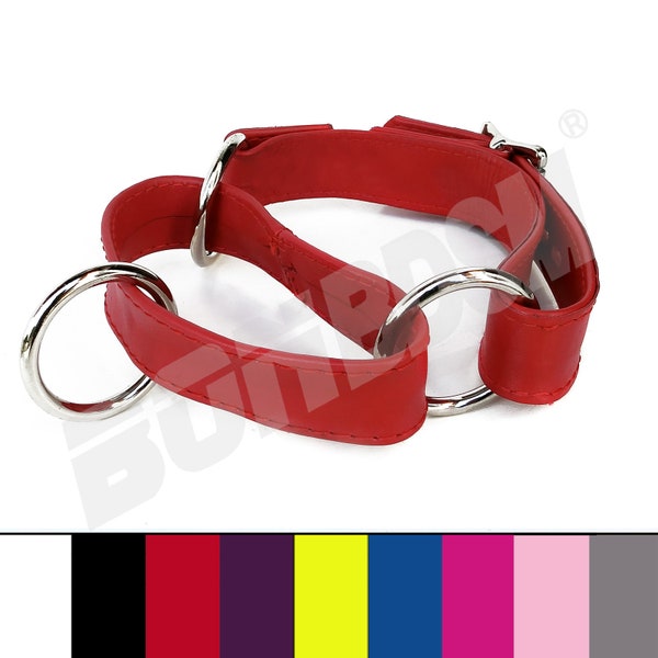 BDSM Leather Choke Collar with Locking Buckle for Asphyxiation Training and Play