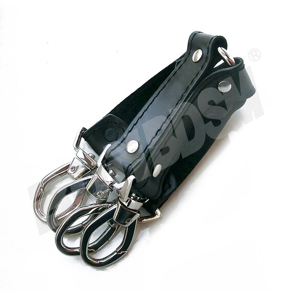 Bondage Hog Tie Clip, 4 Way Leather Hogtie Restraint Hook, Bdsm