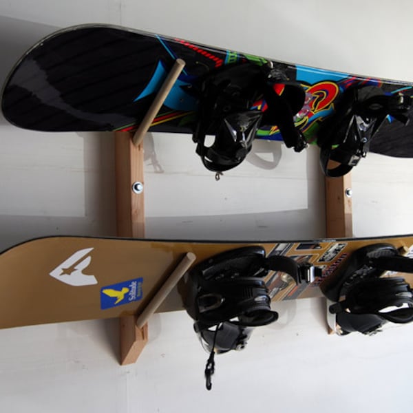 2 Snowboard Storage Wall Rack