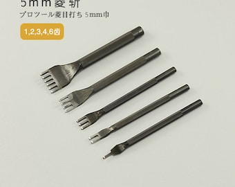 5mm Diamond Leather Stitching Chisel Leathercraft Pricking Iron Tool Japan LeatherMob Kyoshin Elle Craft Tool