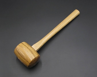 Kyoshin Elle Japon Maillet en bois pour marteler l'outil de maroquinerie en cuir et bricolage, grand/moyen