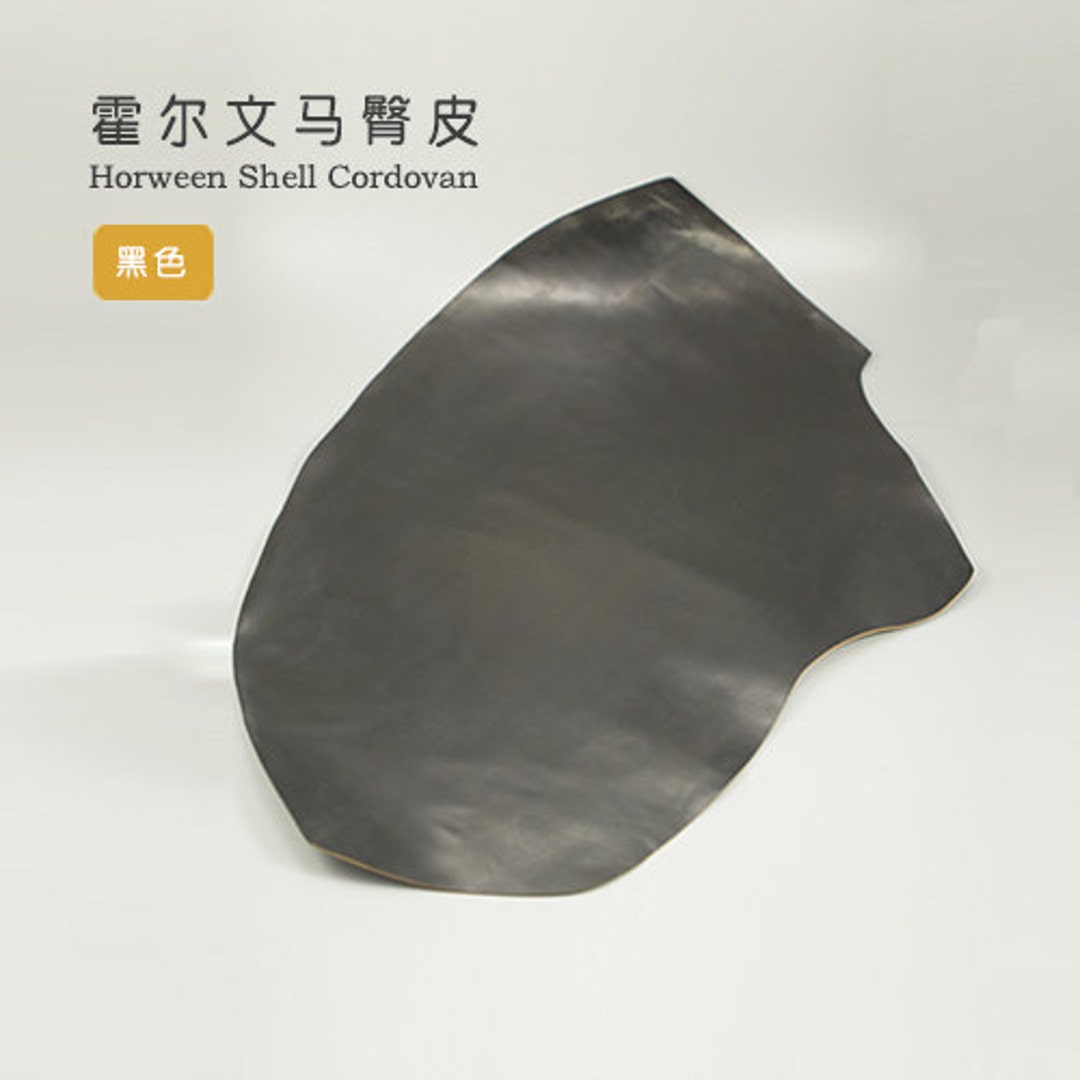 Horween Black Shell Cordovan Leather Horsehide Leathercraft