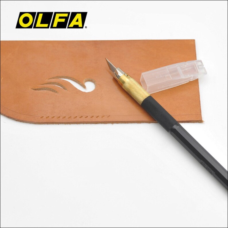 Olfa Design Knife216b Drawer Cutter Curved JAPAN Leather Tools Etsy