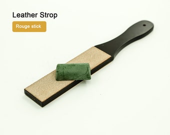 Leather Strop Rouge Stick Knife Sharpener Leather Blade LeatherMob Leathercraft Craft Tool Leather