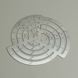 Nattools Scale Curve Ruler (Small) Circular Shaped Cutting Drawing Stencil Leathercraft Round Corner Pattern Draft DIY Mold Marking Aid