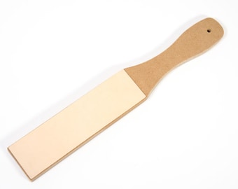 Leder Strop Stick Messerschärfer Klingenschärfen Polierklinge Schneiden Trimmer Effilierstock Skiver LeatherMob Leathercraft Tool