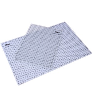 Neuf mer planche de tapis de découpe avec grille imprimée lignes cuir papier carte artisanat bricolage atelier coupe poinçon marquage mesure