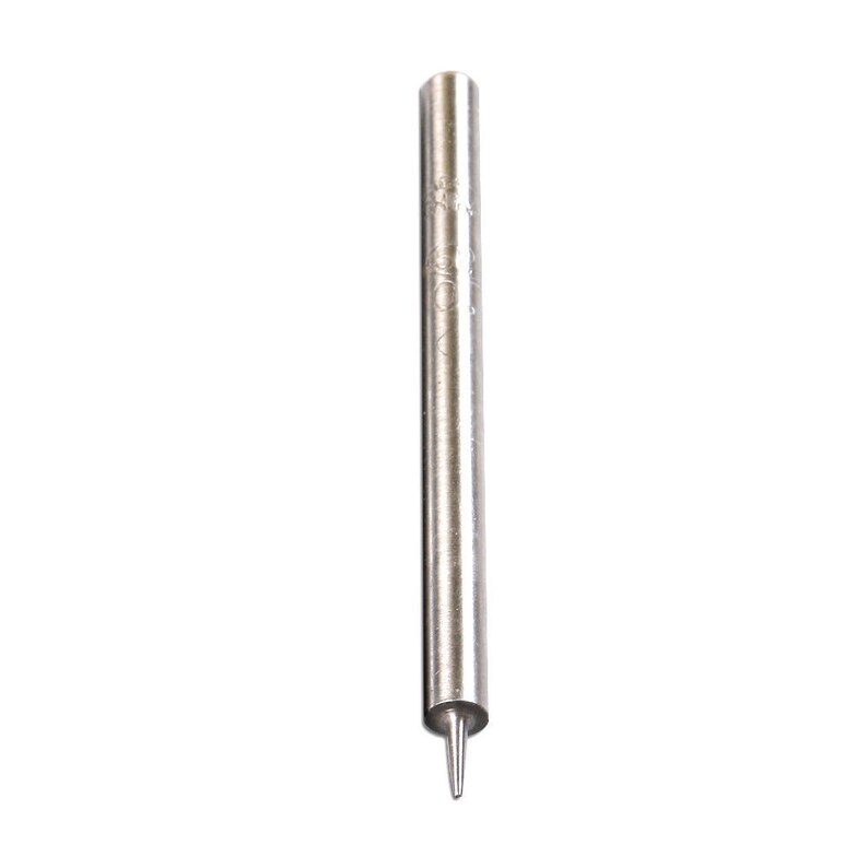 May include: A silver metal drill bit with a pointed tip.