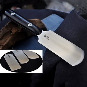 Oblique Round/Round/FlatM390 or XW42 Skiver Knives Cutting Skiving Edge Leather Leathercraft Tool
