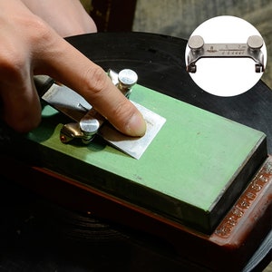 Nattools Knife Blade Angled Sharpening Holder Leathercraft Sharpener Auxiliary Tool Grinding Cutter Skiving Knife Sanding Polishing Craft