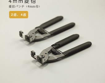 4mm Pliers Diamond Point Pricking Iron Leather Stitching Chisel Leather Nippers LeatherMob Leathercraft