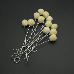 10Pcs Wool Daubers Fiebing For Leather Dyeing/Wool Applicator/Dye Applicator/Wool Brush/Finish Applicator