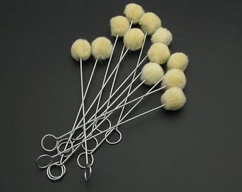 10Pcs Wool Daubers Fiebing For Leather Dyeing/Wool Applicator/Dye Applicator/Wool Brush/Finish Applicator