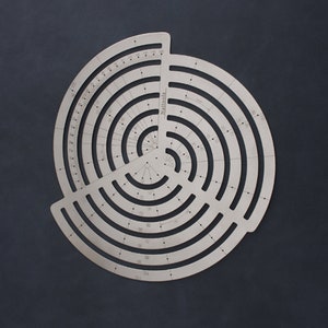 Schaal Curve Heerser Cirkelvormige Snijden Tekening Stencil Leathercraft Ronde Hoek Patroon Draft DIY Mold Markering Aid: