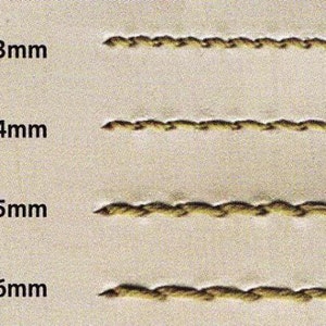 4mm Diamond Leather Stitching Chisel Pricking Iron Tool Kyoshin Elle LeatherMob Leathercraft image 4