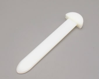 Carpeta de plástico para huesos Slicker & Creaser Herramienta de cuero 3 en 1 LeatherMob Leathercraft