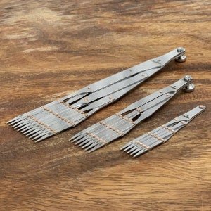 Leathercraft Equal Space Divider Nattools Ruller Misura Equidistante Marking Point Posizionamento Strumento Craft