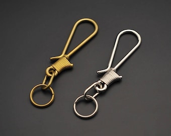 Kyoshin Elle Japan Leathercraft Hardware Coil Brass Hook S/M/L for Leather Leathermob