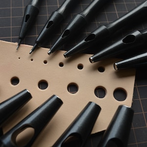 Leathercraft Round Punch Stitching Punching Shape Strap Hole Belt Leather Leatherwork Handcraft Tool