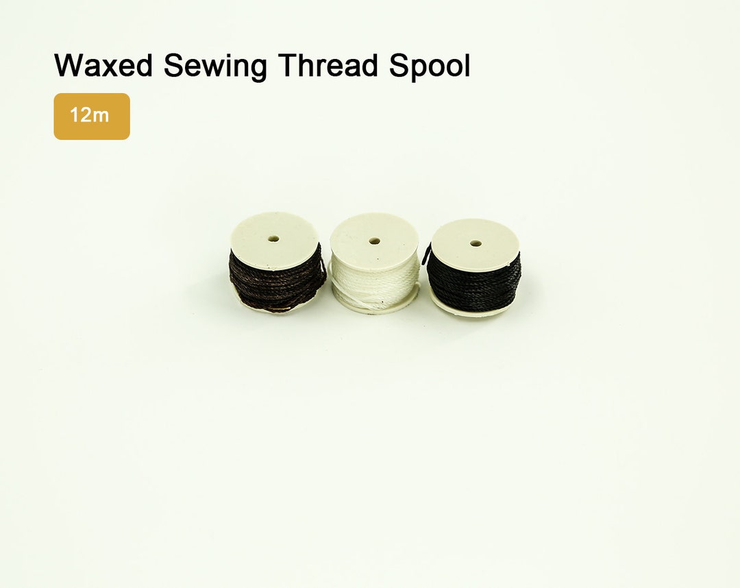 Waxed Sewing Thread Spool for Tandy Lock Stitch Awl 12m Etsy