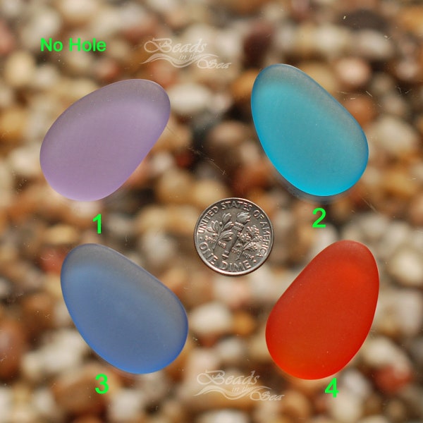 No Hole 2pcs (33x20mm)  Rainbow Hypnotic Cultured Sea Glass Beach Glass Pendant beads